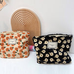 Cosbai - Vintage Floral Print Makeup Bag - The Elevated Hippie