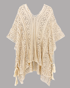 Tassel Detailed Crochet Tunic Cover Up – Boho Beach Kaftan boho clothing, festival outfit, hippie style apparel | Elevated Hippie