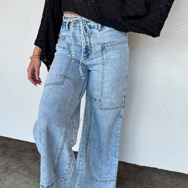 Jovie Tie Waist Jeans - The Elevated Hippie