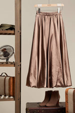 Solid Satin Skirt - The Elevated Hippie