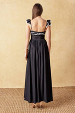 Sweetheart Ric Rac Ruffle Midi Dress - The Elevated Hippie