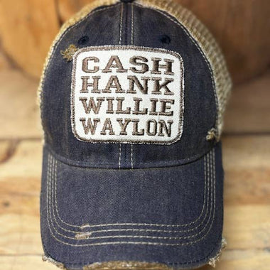 Cash Hank Willy Waylon Hat