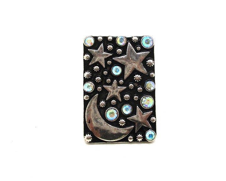 WESTERN MOON AND STAR CUFF RING boho clothing, festival outfit, hippie style apparel | Elevated Hippie