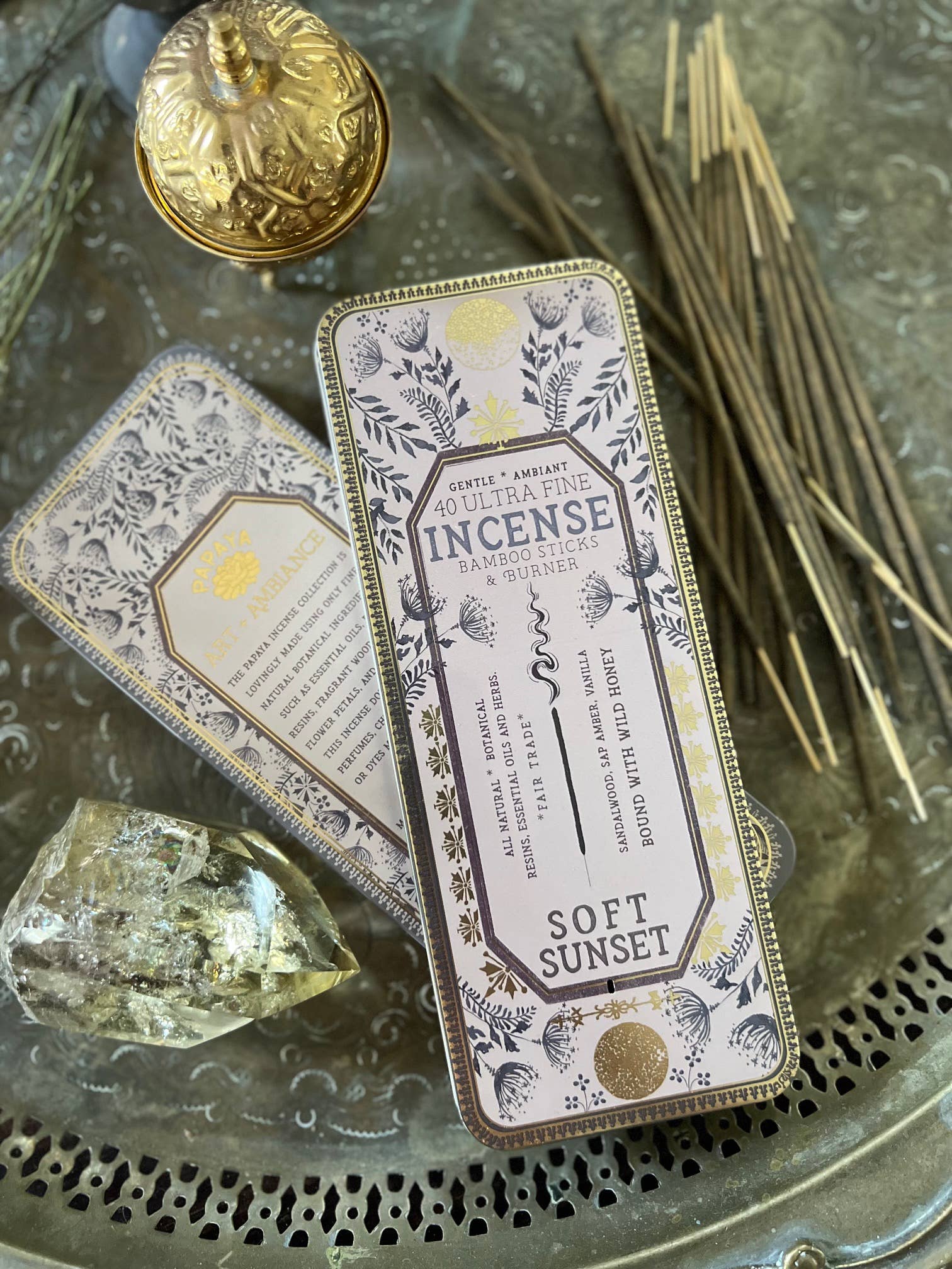 Soft Sunset 40 Stick Premium Incense boho clothing, festival outfit, hippie style apparel | Elevated Hippie