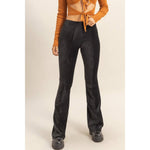 Striped Velour High-Rise Pants - The Elevated Hippie