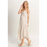 Ditsy Floral Print Sleeveless Midi Dress - The Elevated Hippie