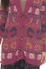 Fair Isle Mushroom Cardigan - The Elevated Hippie