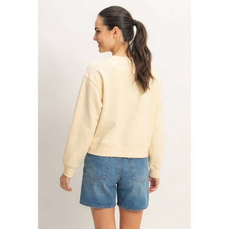 Relaxed Long Sleeve Sweatshirt boho clothing, festival outfit, hippie style apparel | Elevated Hippie