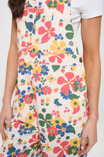 Boho Floral Cotton Overalls – Multicolor Print – 100% Cotton – Relaxed Fit - The Elevated Hippie