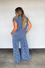 GROOVE ON CHECKER FLARE PANTS