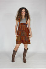 Coastal Spirit Mini Overall Dress - The Elevated Hippie