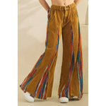 WASHED CORDUROY WIDE LEG PANTS- Relaxed Fit - The Elevated Hippie