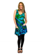 Sleeveless Tunic Viscose Spandex Dress boho clothing, festival outfit, hippie style apparel | Elevated Hippie