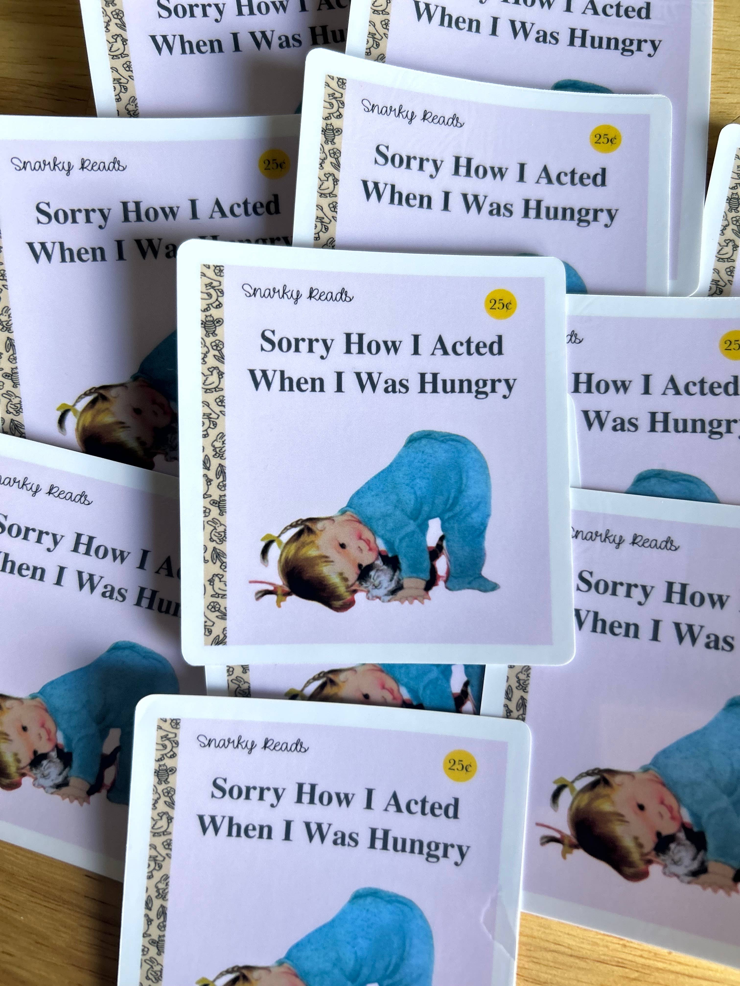 Snarky Reads "Sorry How I Acted When I Was Hungry" boho clothing, festival outfit, hippie style apparel | Elevated Hippie