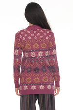 Fair Isle Mushroom Cardigan - The Elevated Hippie