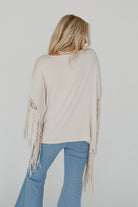 Western Showstopper Fringe Top - Oat boho clothing, festival outfit, hippie style apparel | Elevated Hippie