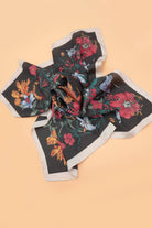 LARGE FLORAL PRINT BANDANA SCARF | 40SC651 boho clothing, festival outfit, hippie style apparel | Elevated Hippie