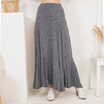 Boho Bias-Cut Skirt in Plaid Print & Stripe, Mixed Media  - The Elevated Hippie