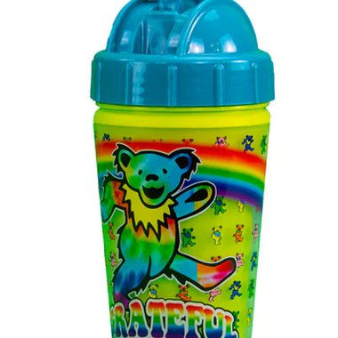 Grateful Dead Dancing Bear Rainbow Straw Sippy Cup - The Elevated Hippie