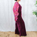 Velvet Flowy Wide Leg Boho Jumpsuit - The Elevated Hippie