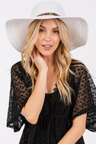 Evil Eye and Multi Design Band Wide Brim Straw Hat boho clothing, festival outfit, hippie style apparel | Elevated Hippie