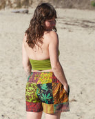 Patchwork Shorts boho clothing, festival outfit, hippie style apparel | Elevated Hippie