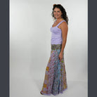 Hippie Boho Cotton Floral Patchwork Maxi Skirt with Pockets boho clothing, festival outfit, hippie style apparel | Elevated Hippie