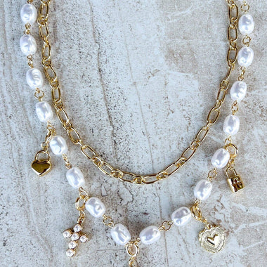 2 Layer Charm Necklace - The Elevated Hippie