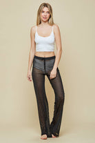 6256 -RHINESTONES MESH PANTS boho clothing, festival outfit, hippie style apparel | Elevated Hippie
