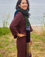 Long Color Block Scarf - The Elevated Hippie