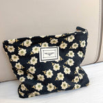 Cosbai - Vintage Floral Print Makeup Bag - The Elevated Hippie