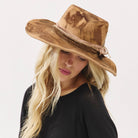 Rustic Cowgirl Feather and Band Fedora Hat boho clothing, festival outfit, hippie style apparel | Elevated Hippie