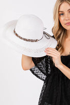 Evil Eye and Multi Design Band Wide Brim Straw Hat boho clothing, festival outfit, hippie style apparel | Elevated Hippie