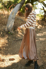 Solid Satin Skirt - The Elevated Hippie