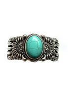 WESTERN TURQUOISE STONE STRETCH BRACELET boho clothing, festival outfit, hippie style apparel | Elevated Hippie