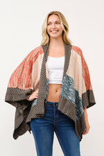 Elin Contrast Wrap Cardigan - The Elevated Hippie