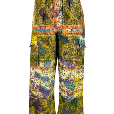 Celestial Dreams Boho Sun & Moon Print Hippie Pants - The Elevated Hippie