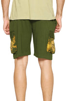Yak & Yeti Men's Shorts With Pockets Om Print boho clothing, festival outfit, hippie style apparel | Elevated Hippie