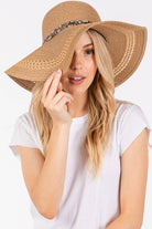 Evil Eye and Multi Design Band Wide Brim Straw Hat boho clothing, festival outfit, hippie style apparel | Elevated Hippie