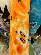 Tie Dye Bandana - Orange | 100% Cotton Boho Accessory boho clothing, festival outfit, hippie style apparel | Elevated Hippie