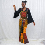 Patchwork Vibrant Wide Leg Cotton Jumpsuit - The Elevated Hippie