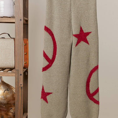 Peace & Stars Cozy Knit Pants - The Elevated Hippie