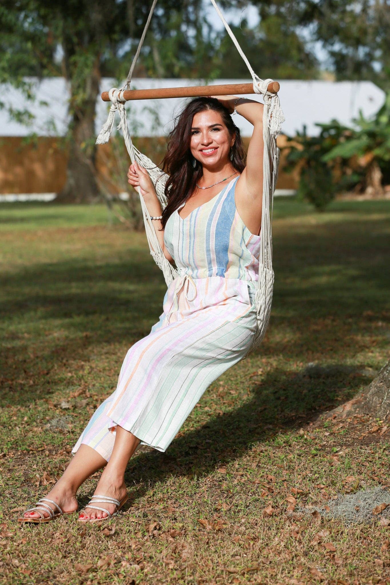 Ethereal Stripes Chic Patchwork Romper boho clothing, festival outfit, hippie style apparel | Elevated Hippie