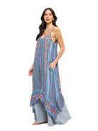 Dreamy Floral Double-Layer Maxi Dress boho clothing, festival outfit, hippie style apparel | Elevated Hippie