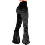 Velvet Bell Bottoms - Black - The Elevated Hippie
