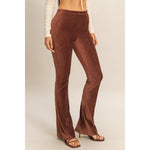 Striped Velour High-Rise Pants - The Elevated Hippie