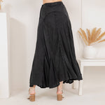 Boho Bias-Cut Skirt in Plaid Print & Stripe, Mixed Media  - The Elevated Hippie