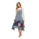 Hippy Boho Print Patch Work Overall Dress boho clothing, festival outfit, hippie style apparel | Elevated Hippie