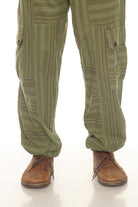 Men’s Patchwork Stripe Cotton Joggers – Boho Festival Pants boho clothing, festival outfit, hippie style apparel | Elevated Hippie