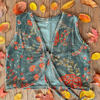 Mae Organic Cotton Velvet Vest - The Elevated Hippie